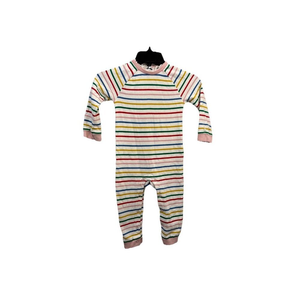 Baby Boden Striped Ruffle One piece   Size 18/24 Months